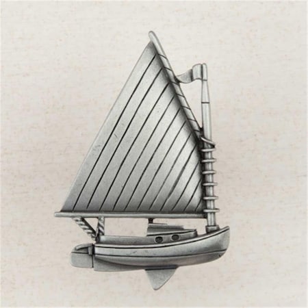 Acorn Mfg Artisan Collection Catboat Knob, Antique Pewter DP1PP